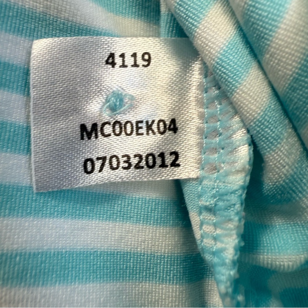 Peter Millar Summer Comfort Blue Striped Performance Polo Shirt Men's XXL EUC - Picture 6 of 10